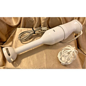 Braun 6 SPEED Immersion Blender Mixer Variable Speed VINTAGE SPAIN #4166 TESTED